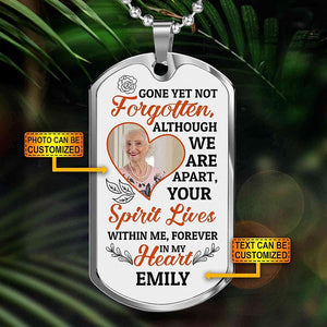 Gone Yet Not Forgotten Personalized Necklace