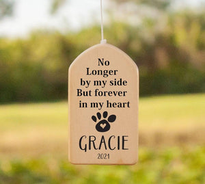Personalized Forever in My heart Memorial Wind Chime