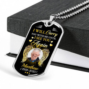 I Will Carry You with Me Personalized Necklace
