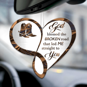 Infinity Heart God Blessed Personalized Ornament