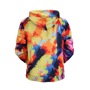 3D printed men's hooded sweatshirt