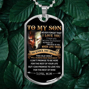 To My Son (From Mom) Premium Dogtag