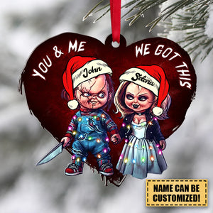 You & Me We Got This Personalized Couple Ornament, Christmas Tree Decor