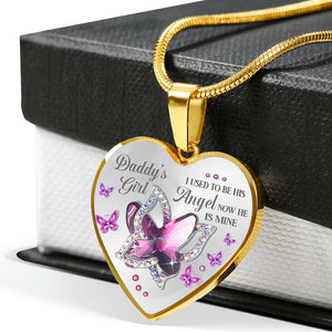 Daddy's Girl Heart Necklace