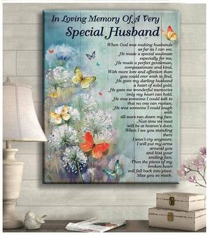 Personalized In Loving Memory Of Very Special Husband Poster