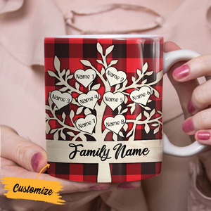 Family Tree Christmas Mug Personalized Mug-Christmas Gift