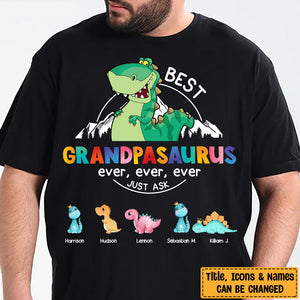 Gift For Papasaurus Personalized Shirt