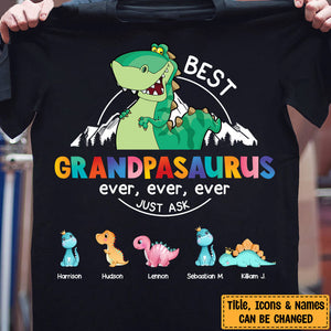 Gift For Papasaurus Personalized Shirt