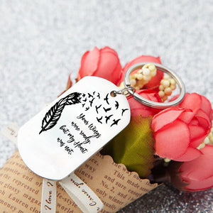 Personalized Engraved Silver Keychain