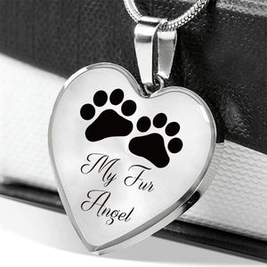 Dog Memorial Necklace My Fur Angel