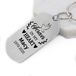 Personalized Engraved Silver Keychain-5