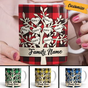 Family Tree Christmas Mug Personalized Mug-Christmas Gift