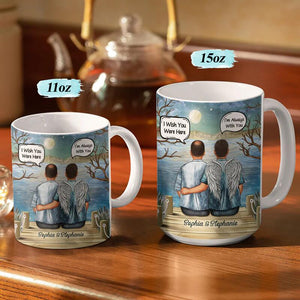 I Hide My Tears When I Say Your Name Couple - Memorial Gift - Personalized Mug