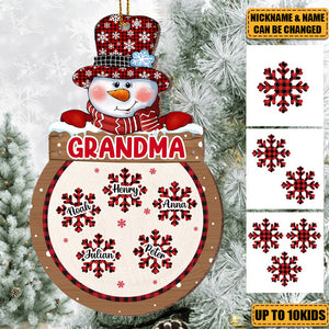 Personalized Christmas Gift For Grandma Ornament