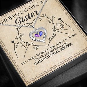 Not Sister By Blood Personalized Necklace
