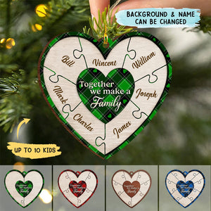 Together We Make A Family - Personalized Christmas Ornament