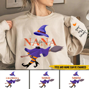 Grandma Life Witch Halloween Personalized Sweatshirt