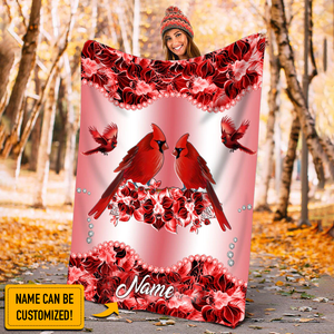 Custom Name Cardinal 3D All Over Printed Blanket