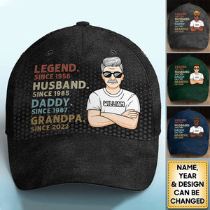 Dad Is My Hero - Family Personalized All Over Print Classic Cap