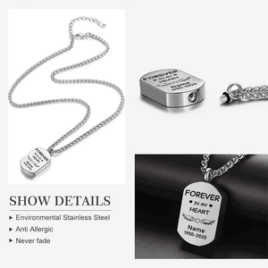 Personalized Ashes Necklace - Forever In My Heart