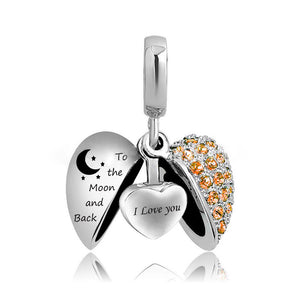 Heart-shaped Cremation Ashes Storage Necklace
