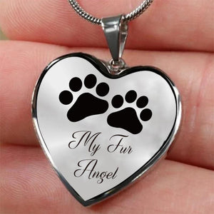 Dog Memorial Necklace My Fur Angel