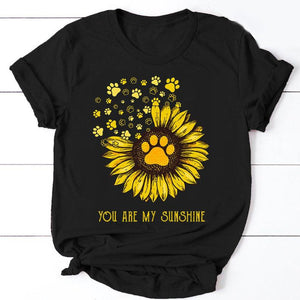 Dog Lover Botanical Sunflower T-Shirt
