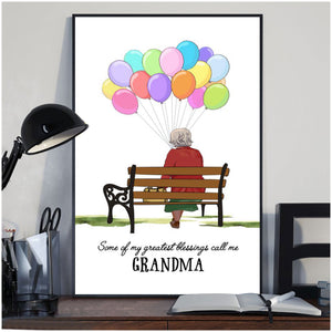 Some Of Our Greatest Blessings Call Us,For Old Couple- Personalized Poster