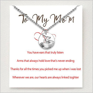 Sea And Whale Necklace-Mother&Daughter 👩👧 Forever Linked Together