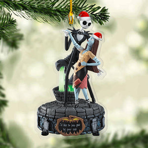 Personalized Skeleton Couple Ornament, Christmas Tree Decor