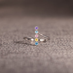 Personalized Birthstones Ring