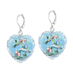 Elegant Hummingbird Crystal Pendant Ring for Women