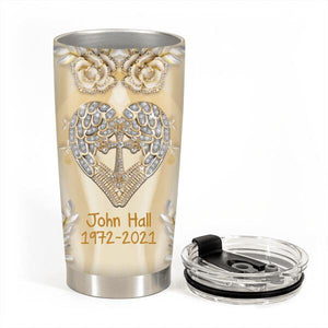 God Has You In His Arms Personalized Tumbler
