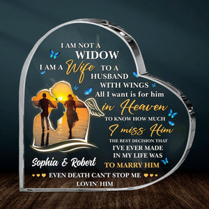 Memorial Gift Idea For Couple - I Am A Wife To A Husband With Wings