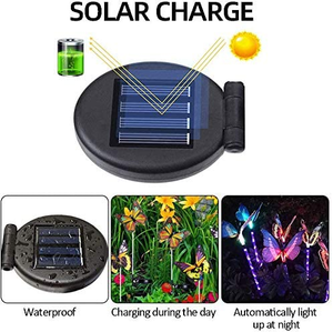 Solar Garden Butterfly Lights Outdoor Decor