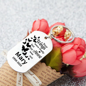 Personalized Engraved Silver Keychain-3