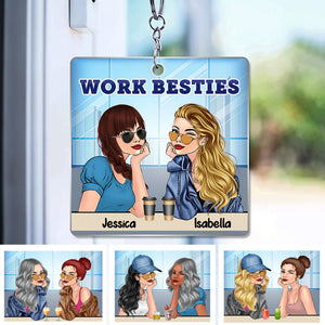 You Are The Reason I Don't Punch People At Work,Personalized Acrylic Keychain