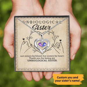 Not Sister By Blood Personalized Necklace