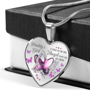 Daddy's Girl Heart Necklace