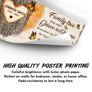 A Limb Has Fallen - Family Memorial Gift - Personalized Poster