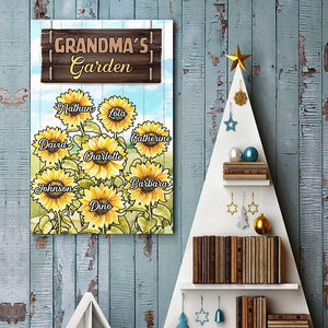 Grandma's Sunflower Garden - Personalized Canvas