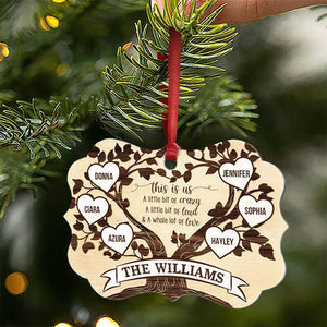 This Is Us Family Tree - Gift For Family - Personalized Custom Wooden Ornament