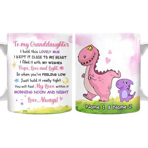 Mom Grandma To Son Grandson Daughter Granddaughter Hug-Personalized Mug