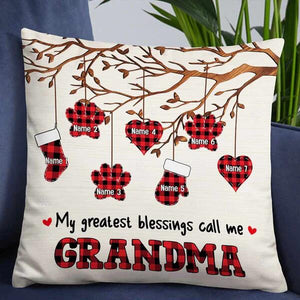 My greatest blessings call me grandma/nana Personalized Pillowcase