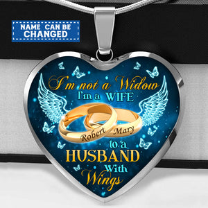 I'm Not A Widow Personalized Necklace