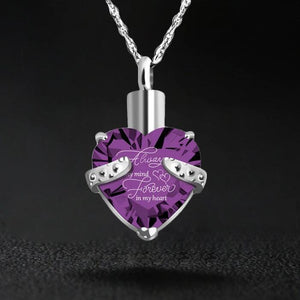 Heart-shaped Cremation Ashes Storage Necklace