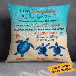 Personalized Turtle Pillow For Granddaughter/Daughter