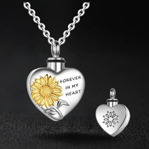 Sunflower Urn Necklaces for Ashes