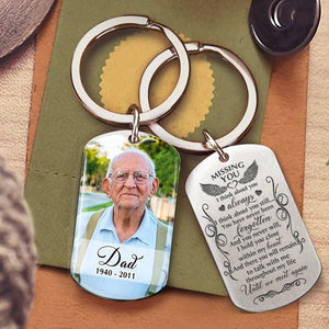 Missing You I Think About You Personalized Keychain