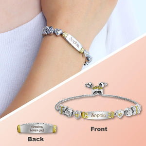 To My Granddaughter/Daughter Personalized Bracelet